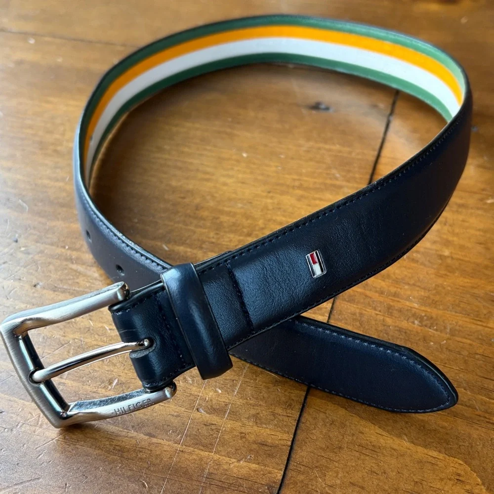 Tommy Hilfiger Boys' Casual Belt, Classic Navy Sz S 22-24